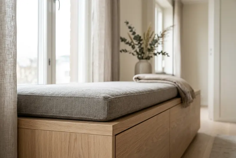 Eichene Fensterbank, von Hand gearbeitet